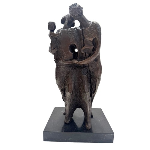 Bronzefigur familie - bronzefigur,