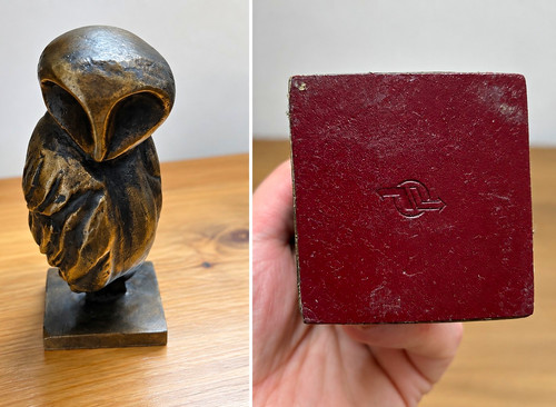 Massive bronze eule - massive,