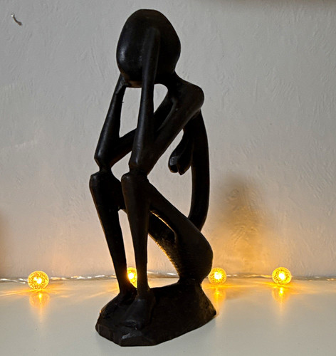 Abstrakte holzfigur skulptur - abstrakte,
