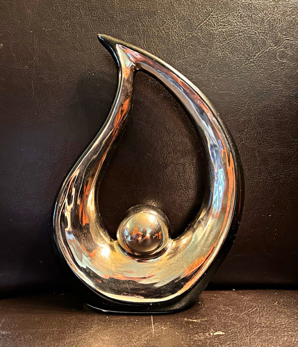 Abstrakte skulptur silber - abstrakte,