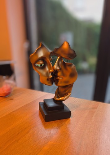 Abstrakte skulptur gold - abstrakte,