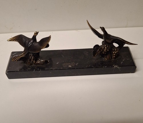Zwei vögel fasane metallfigur - zwei,