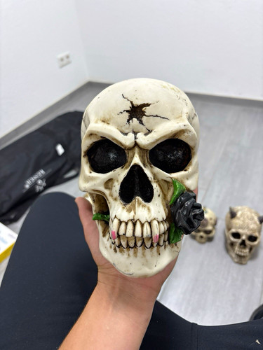Steampunk totenkopf skulptur - steampunk,