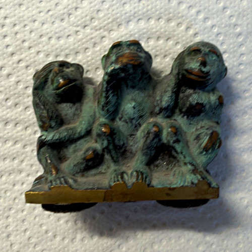 Alte skulptur drei affen - skulptur.,