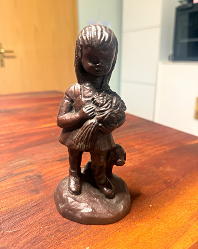 Bronze figur skulptur mädchen - figur/skulptur,