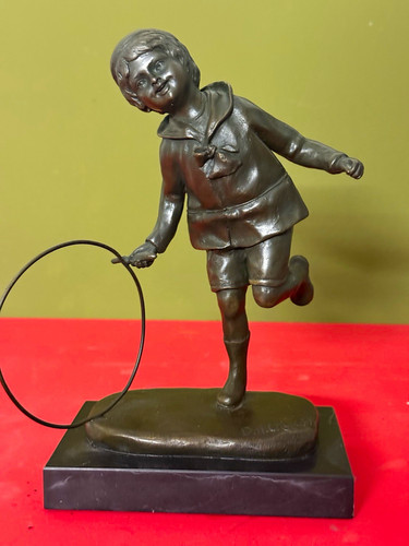 Chiparus bronze marmor - h., bronze/marmor