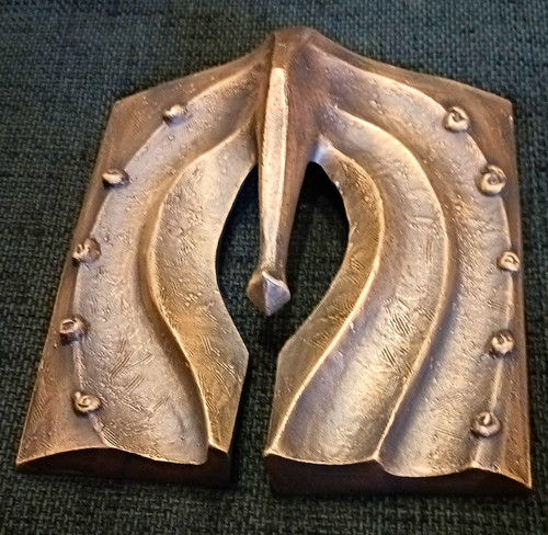 Abstrakte metall wandskulptur - abstrakte, metall-wandskulptur