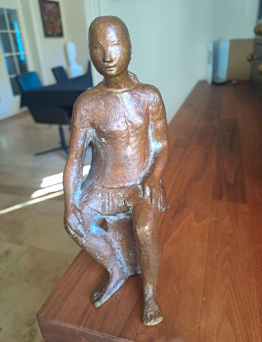 Skulptur sitzender mensch - skulptur,