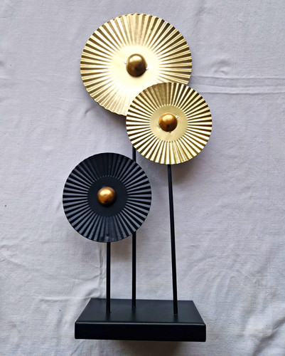 Deko skulptur metall gold - deko,