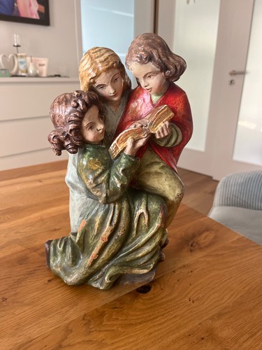 Holzfigur handgeschnitzt und