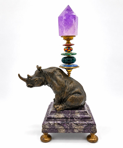 Klaus dupont nashorn skulptur - klaus,