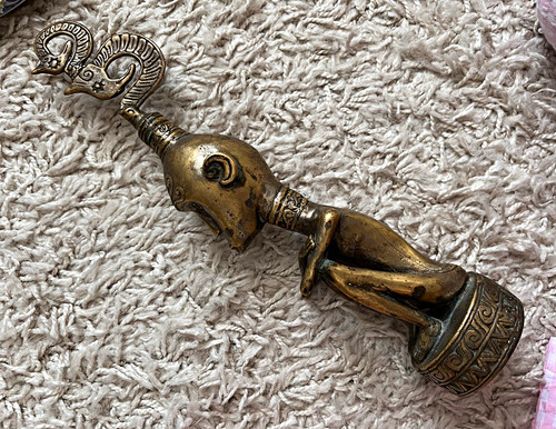 Ethno metallfigur skulptur - ethno,