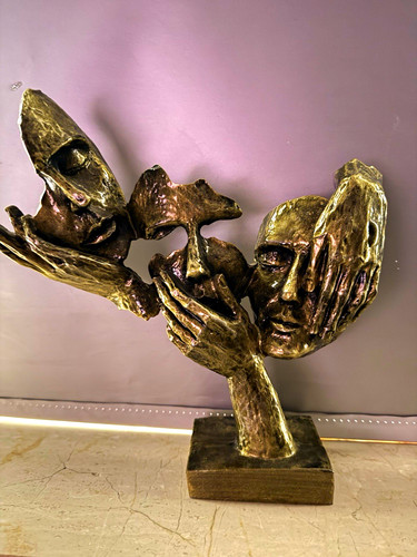 Abstrakte skulptur statue - skulptur/statue, auf