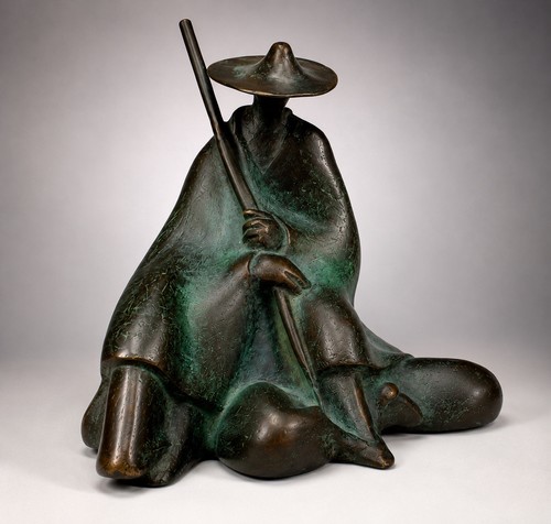 Bronzefigur der schäfer - bronzefigur, schäfer“