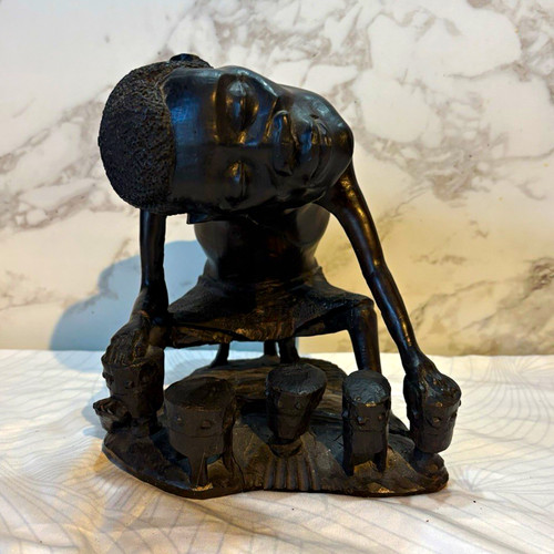 Handgefertigte holz skulptur - handgefertigte, holz-skulptur