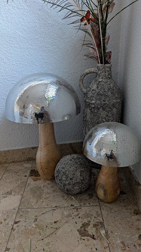 Deko pilz figur skulptur - 2x, figur/skulptur