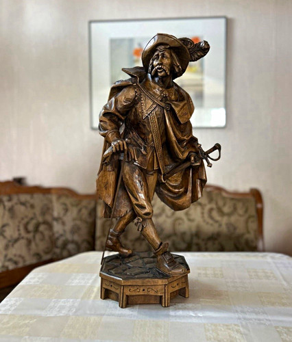 Ludwig wölfel holzskulptur - ludwig,
