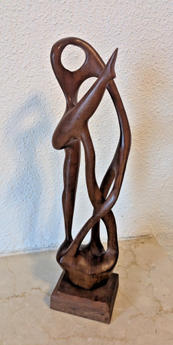 Antike abstrakte holzskulptur - antike,