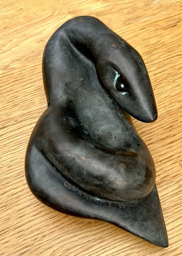 Abstrakte bronzeskulptur - abstrakte,