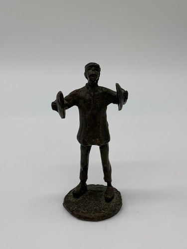 Messing skulptur der musikant - skulptur,