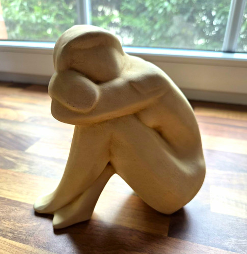 Abstrakte skulptur sitzende - abstrakte,
